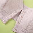 thumbnail image 3 of Besolor Plus Size Bras for Women Button Front Closure Wirefree Bralettes High Support Full Coverage Underwear, 3 of 6