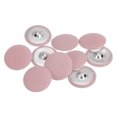 thumbnail image 1 of Unique Bargains 10pcs 48L Fabric Cloth Covered Button 30mm Round Metal Shank Sewing Buttons for Suits Dress Blouses, Pink, 1 of 5