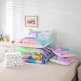 thumbnail image 5 of Little Mermaid 7 Piece Comforter Set Full Bed in a Bag,Gradient Iridescent Fish Scale Bedding Sets Ocean Marine Life Sheet Set with Comforter, 5 of 5