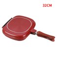 thumbnail image 4 of 32cm Double-Sided Non-Stick Frying Pan | Versatile Flat Griddle for Steak, Pancakes & More | Even Heat Distribution | Gas & Induction Stove Compatible | Export-Quality Cookware | Unbranded Design |, 4 of 5