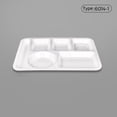 thumbnail image 2 of Commercial Grade Fast Food Trays Heat Imitation Porcelain Compartment Plates For School And Institutional Cafeterias Durable Tableware, 2 of 4