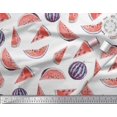 thumbnail image 3 of Soimoi Poly Georgette Fabric Watermelon Fruits Print Fabric by The Yard 52 Inch Wide, 3 of 3