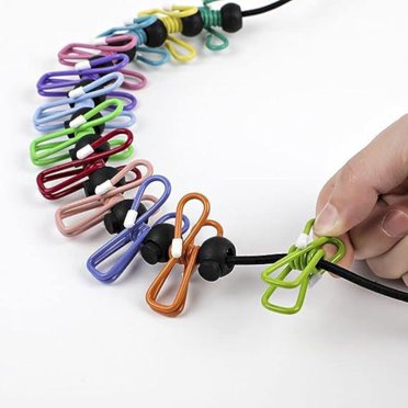 Cqxid Fixed Clip Under $10 Fixing Clip Retractable Portable Clothesline For Travel，Clothing Line With 12 Clothes Clips For Indoor Laundry Drying Line Outdoor Camping Accessories