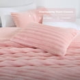 thumbnail image 2 of Regency Heights Twin/Twin XL Size Comforter Set, Fluffy Ribbed Plush Comforter Set, 2-Piece Bedding Set, Pink, 2 of 7