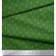thumbnail image 3 of Soimoi Green Rayon Fabric Alphabet Text Printed Craft Fabric by the Yard 42 Inch Wide, 3 of 3