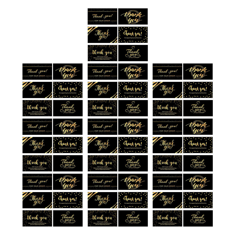 60pcs Thank You Cards Shopping Costumer Thank You Cards Business Thank You Cards