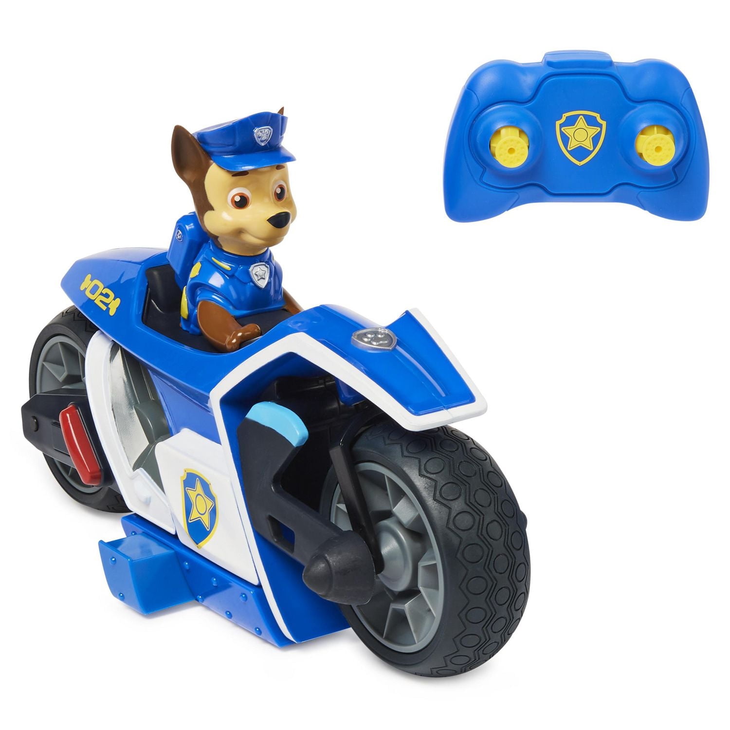 PAW Patrol, Chase RC Motorcycle, moto radiocommandée du film, véhicules radiocommandés pour les enfants à partir de 3 ans