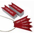 thumbnail image 3 of Inkdotpot Pack Of 100 Real Silver Foil Paper Tags Happy Holiday Favor Hang Tags, 3 of 6