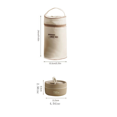 thumbnail image 3 of MVRLSH Clearance! Lunch Box For Hot Portable Insulated Lunch Container Set Stackable Stainless Container Lunch Bag, 3 of 4