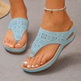 thumbnail image 2 of Women Fashion Open Toe Slide Sandals 5.8cm Heel Openwork Pattern PU Material Comfortable Casual Summer Slippers, 2 of 8