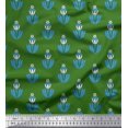 thumbnail image 1 of Soimoi Velvet Fabric Leaves & Floral Artistic Decor Fabric Printed Yard 58 Inch Wide, 1 of 5