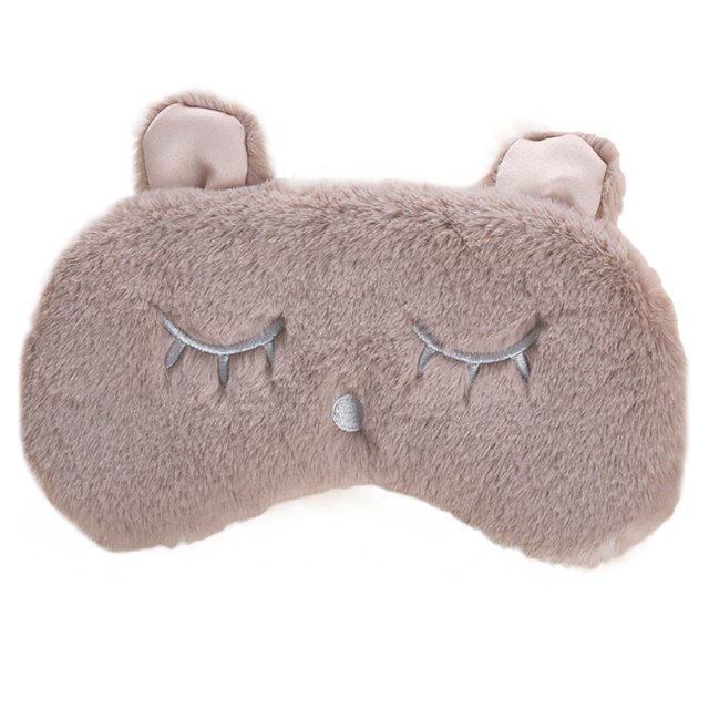 Coofit Sleep Mask Soft Cute Cartoon Plush Sleep Eyeshade Eye Sleep Cover Eye Mask