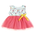 thumbnail image 1 of MesaSe Robe de Pâques pour Bébé Fille Imprimé Floral Sans Manches Robe Princesse en Tulle pour Fête 3-4 Ans, 1 of 6