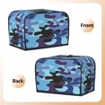 thumbnail image 3 of Toaster Cover 2 Slice Camouflage Dustproof Bread Maker Cover Fingerprint Bakeware Protection Wide Slot Toaster Bag Reusable Kitchen Small Appliance Cover TC278, 3 of 6