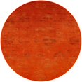 thumbnail image 1 of Ahgly Company Tapis Rond Intérieur Moderne Mi-Siècle Rouge Oriental, 3 Pieds Rond, 1 of 6