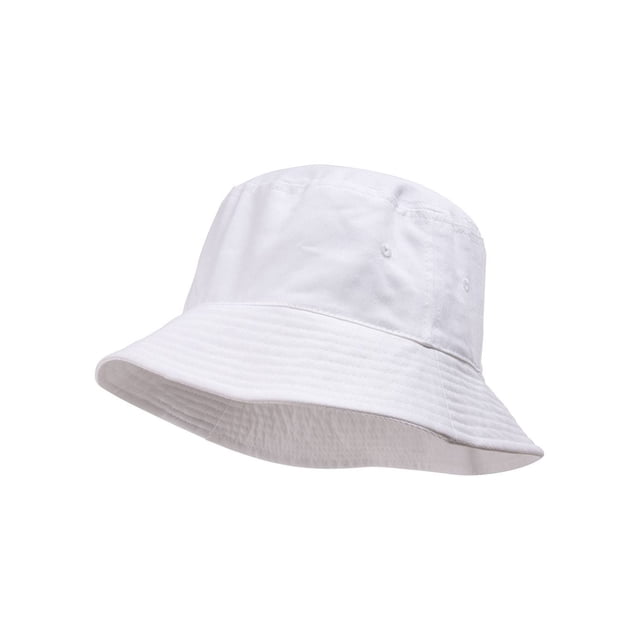 TopHeadwear Blank Cotton Bucket Hat - White - Small/Medium