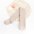 thumbnail image 2 of FAIWAD Girls Knee High Thermal Socks Winter Warmth Stretchy Long Socks Kids Basic Solid Color Mid Calf Stocking, 2 of 3