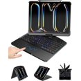thumbnail image 1 of Wireless Touch Keyboard Case for iPad (A16) 11th Generation 11 Inch 2025, iPad 10th Generation 10.9 inch 2022 with Clear Hard PC Back & Trackpad & Backlight & 360° Rotatable & Pencil Holder, 1 of 7