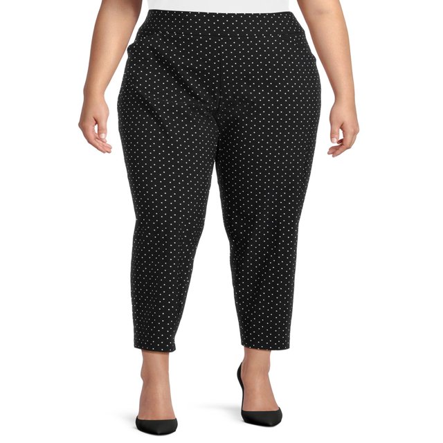 CHUANK Women‘s Plus Size Slim Leg Dress Pant