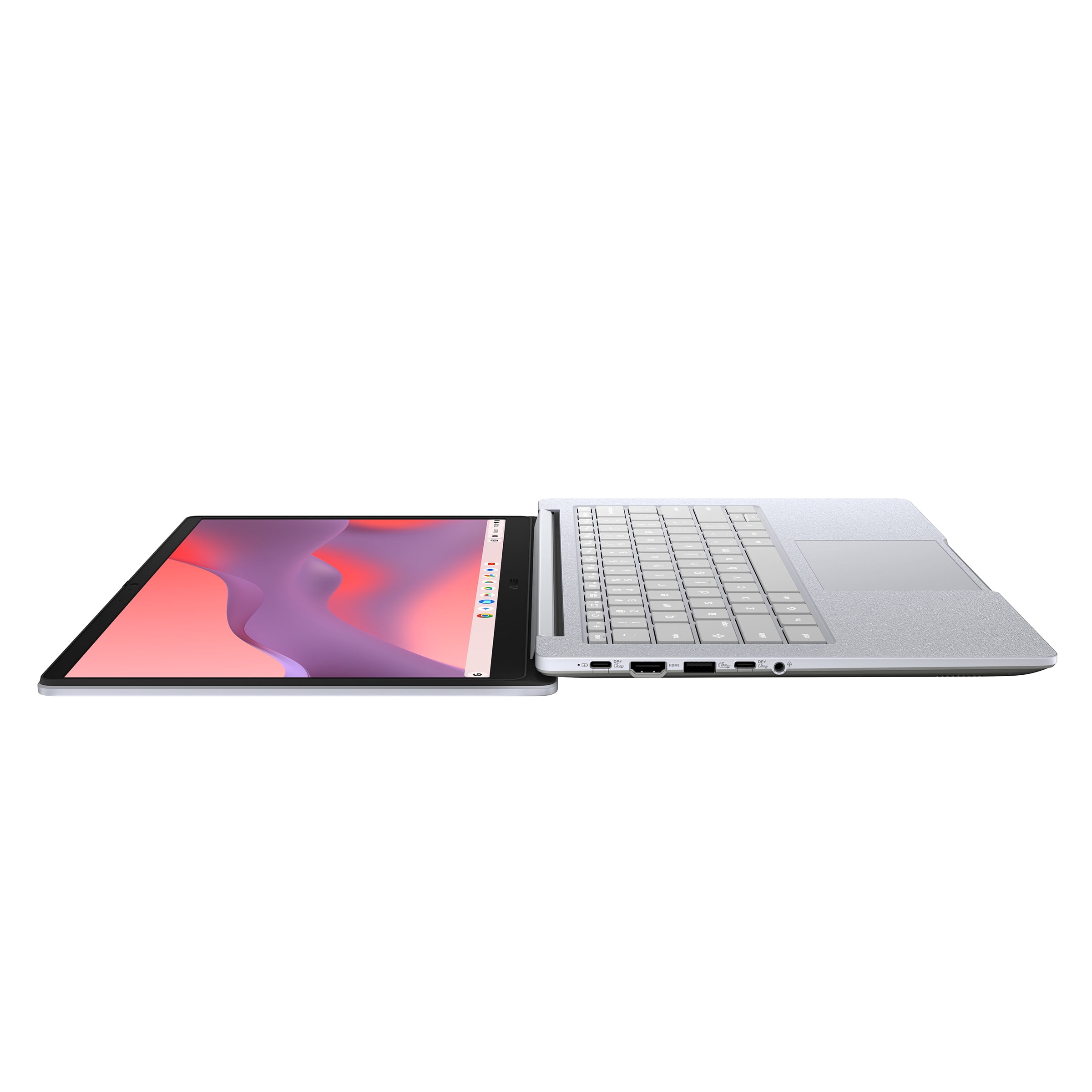 Ordinateur portable ASUS Chromebook CM14, écran FHD (1920 x 1080) 16:9 antireflet de 14 po, pro MediaTek™ Kompanio 540, stockage eMMC de 64 Go, mém de 4 Go, ChromeOS, Pure Grey, CM1405CM4A-WB01-CB