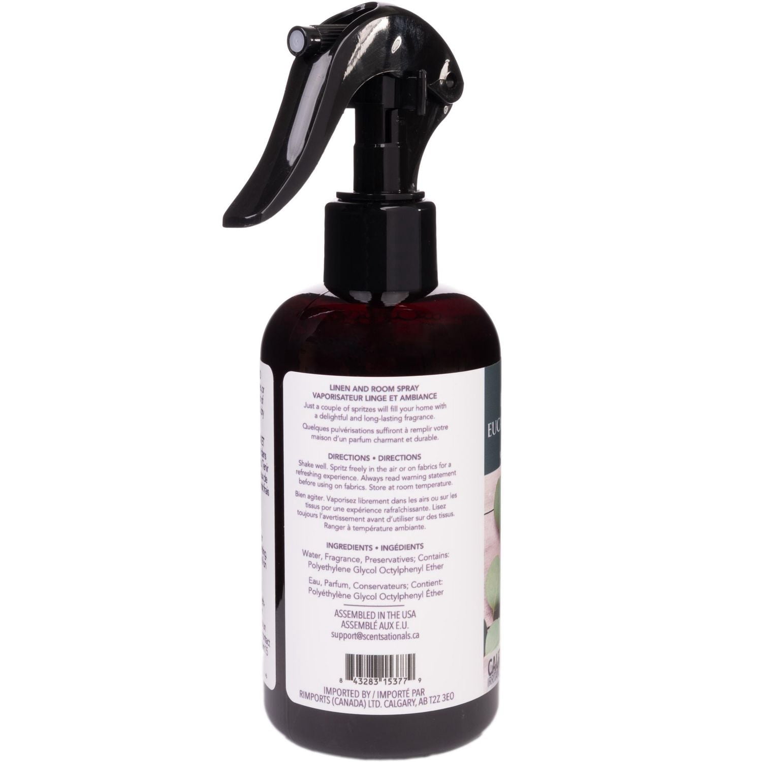 Vaporisateur Linge et ambiance ScentSationals Eucalyptus & Citron vert