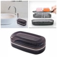 thumbnail image 2 of TIELUTT Soap with Lid Soap Double Soap Travel Portable Drain Storage Dormitory Soap Rack Towel Racks for Bathroom Bath Towels Set Bathroom Organizers And Storage Towel Rack Wall Mounted Bathroom Decor, 2 of 8