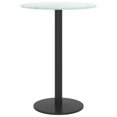 thumbnail image 2 of vidaXL Table Top White Ø30x0.8 cm Tempered Glass with Marble Design, 2 of 3