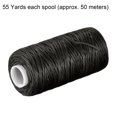 thumbnail image 2 of Unique Bargains Smoky Black Polyester Waxed Thread, 55 Yards, 2 of 6
