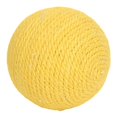 thumbnail image 3 of Cat Sisal Ball, Fun Scratch Resistant Sisal Cat Scratching Ball Teeth Claws Grinding Rattling Stones Inside  For Cats For Playing White,Green,Yellow, 3 of 8