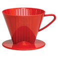 thumbnail image 1 of HIC Coffee Filter Cone, Red, Number 2-Size Filter, Brews 2 to 6-Cups, 1 of 5