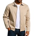 thumbnail image 2 of Yusimy Men's Lightweight Casual Bomber Jacket - Color Block Design Classic Varsity Style, 2 of 9
