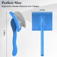 thumbnail image 3 of 2PCS Slicker Brush for Dogs & Pet Comb, Professional Dog Grooming Brush Goldendoodles Poodles Labradoodles with Extra Long Pins to Effectively Remove Tangles, Knots and Mats Blue, 3 of 5