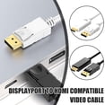 thumbnail image 2 of Display Port to HDMI Cable DP Adapter Converter Audio Video PC HDTV 1080P nice, 2 of 8