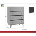 thumbnail image 3 of Owen 4 Drawer Dresser, Black, 3 of 9