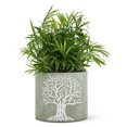 thumbnail image 3 of Abbott Collections AB-27-WISDOM-LG 6.5 in. Tree of Life Planter, Grey - Large, 3 of 3