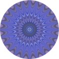 thumbnail image 1 of Ahgly Company Tapis de Zone Rond Transitionnel Violet pour Intérieur Lavable à la Machine, 6 Pieds Rond, 1 of 7