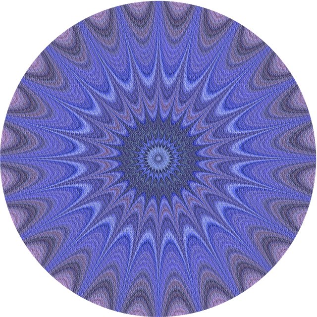 Ahgly Company Tapis de Zone Rond Transitionnel Violet pour Intérieur Lavable à la Machine, 6 Pieds Rond