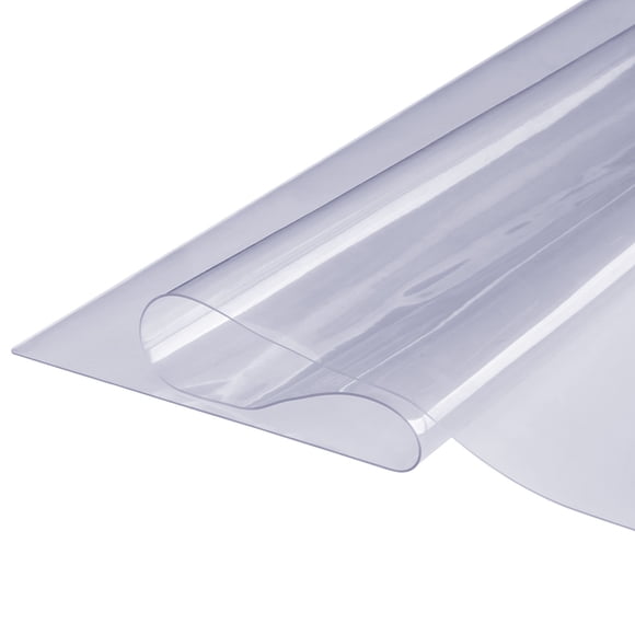 KFFKFF Transparent Desk Overlay, Dimensions 36" x 72", Rectangular Desk Shield, 1.5 mm Density PVC Plastic Table Overlay, Resistant to Water, Ideal for Writing Desk, Beverage Table, Dining Room Table
