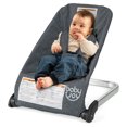 thumbnail image 1 of Gymax Transat Pliant pour Bébé Portable avec Dossier Respirant Aluminium Gris Foncé, 1 of 9