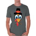 thumbnail image 1 of Awkward Styles T-Shirt de l'Action de Grâce Visage de Dinde pour Hommes, 1 of 4