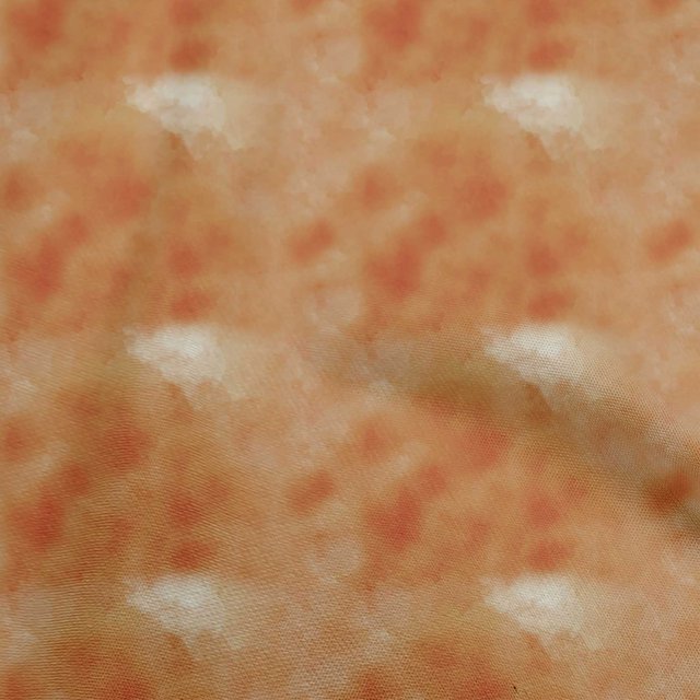 oneOone Georgette Viscose Orange Fabric Abstract Smoke Sewing Material Print Fabric By The Yard 42 Inch Wide