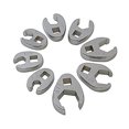 thumbnail image 1 of 3/8" Drive, Fully Polished SAE Flare Nut Crowfoot Wrench Set, 8 Pc., 1 of 1