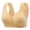 Khaki, variant on Timegard Front Closure Bras for Women Full Coverage No Underwire Seniors Bras Comfort Everyday Underwear