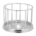 thumbnail image 2 of Tortoise Water Dish, Reptile Water Bowl Reptile Water Dish Stainless Steel Food Dish Round Railing Shape Water Tray Tortoise Water Bowl for Lizard  Chameleon, 2 of 7