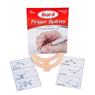 3-Point Products Oval-8 Finger Splint, Support and Protection for Arthritis, Trigger Finger or Thumb, and Other Finger Conditions, 1-Pack, Size 3