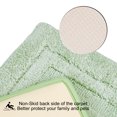 thumbnail image 3 of PiccoCasa Memory Cotton Bath Kitchen  Bathroom  Mat Pad Carpet Rug Doormat 2 in 1 Green, 3 of 9