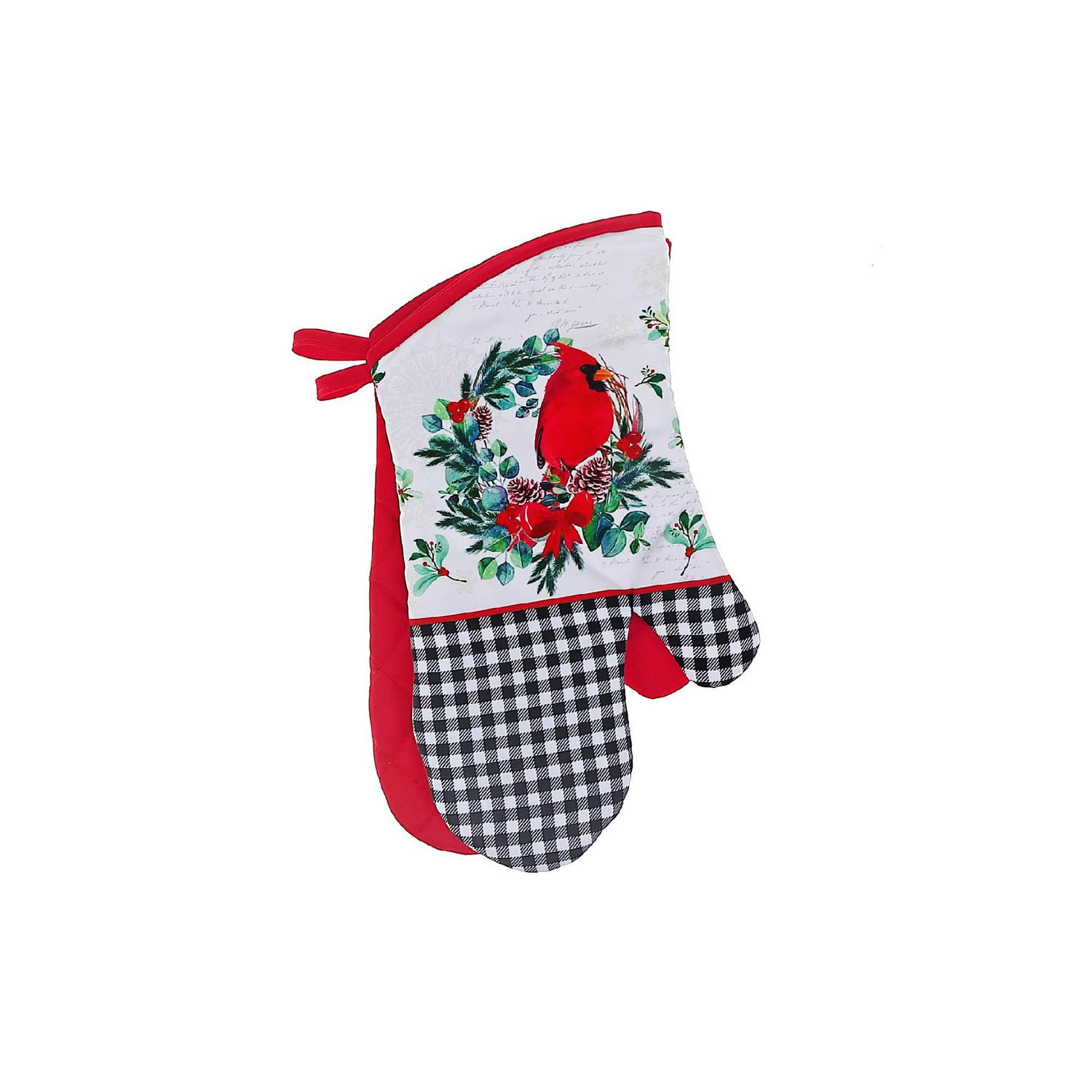 Christmas Oven Mitts 2Pcs Cardinal Cardinal - Ensemble De 2