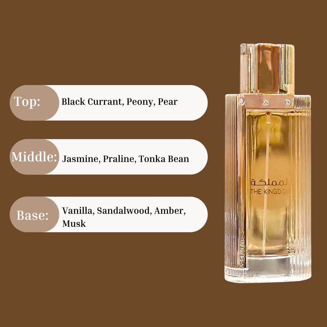 The Kingdom for Women EDP Spray 100ML (3.4 OZ) by Lattafa | Long
