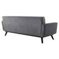 thumbnail image 3 of Modway Engage Performance Velvet Sofa in Gray, 3 of 8