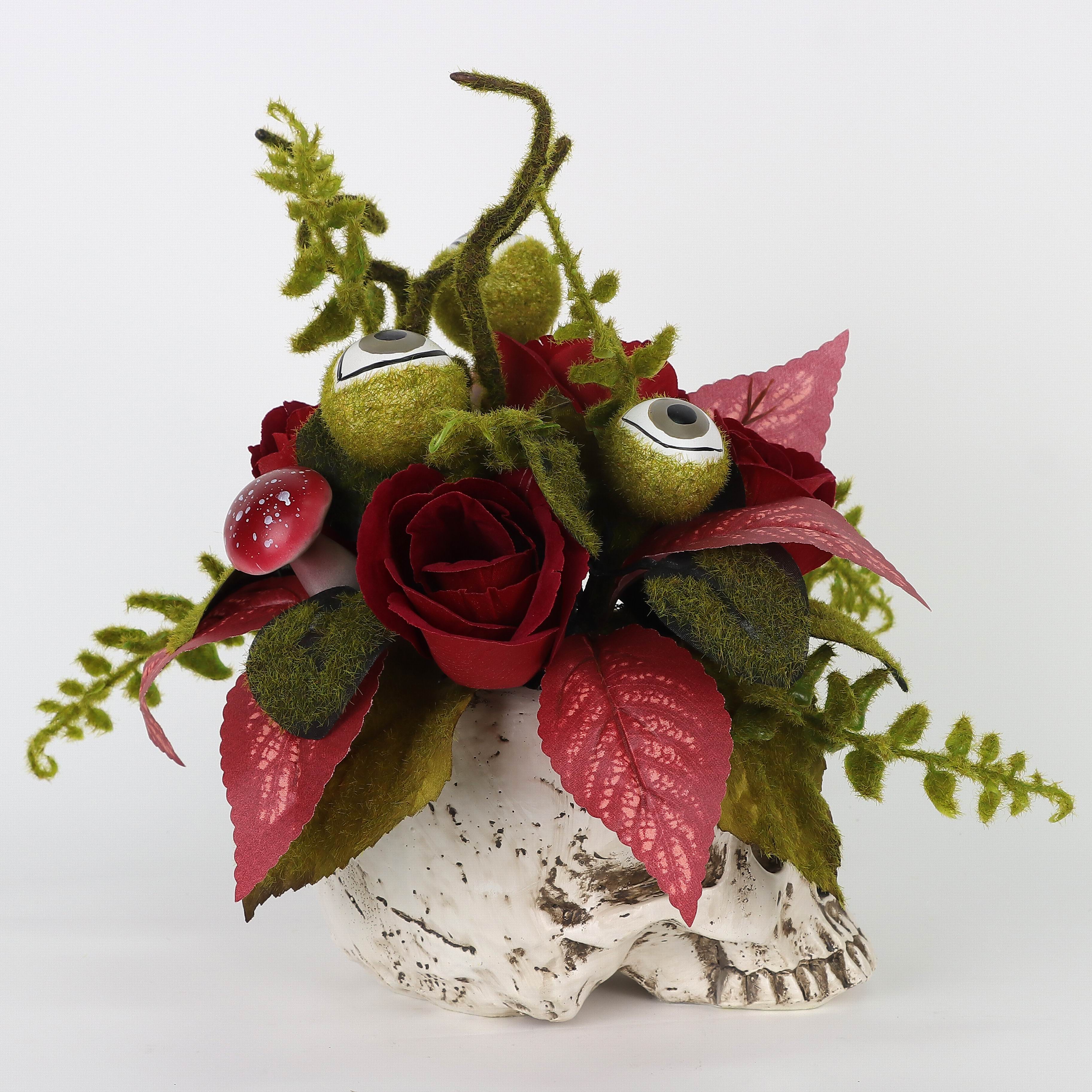 Halloween 14in Skull Arrangemt